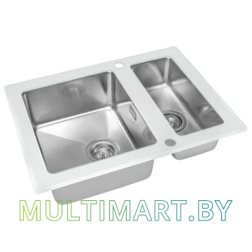Кухонная мойка ZorG GS 6750-2 white